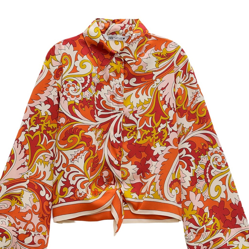 Zara Vibrant Floral Blouse Co-ord.